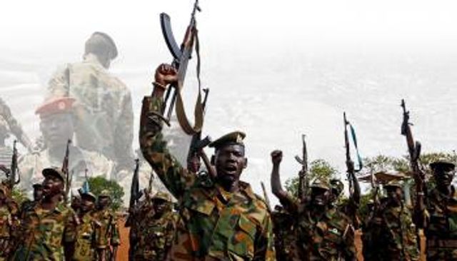 عناصر من الجيش في جنوب السودان