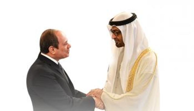 الشيخ محمد بن زايد آل نهيان والرئيس المصري