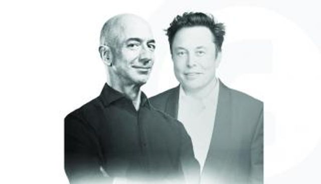 إيلون ماسك وجيف بيزوس