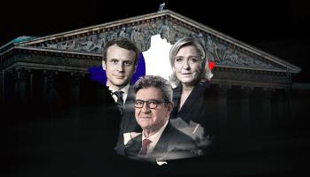 لوبان وماكرون وميلانشون