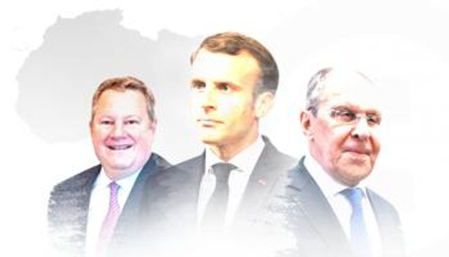 لافروف وماكرون ومايك هامر