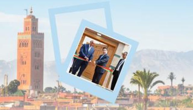 جانب من افتتاح قنصلية الرأس الأخضر في الداخلة جنوب المغرب