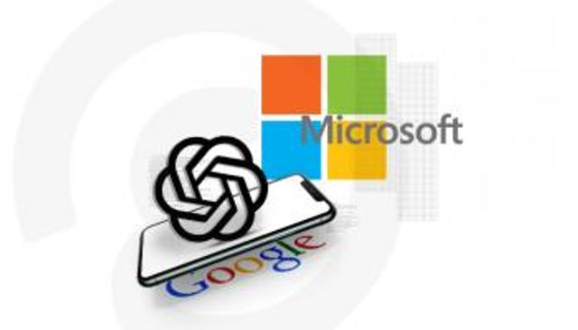 شعار مايكروسوفت وتطبيق شات جي بي تي