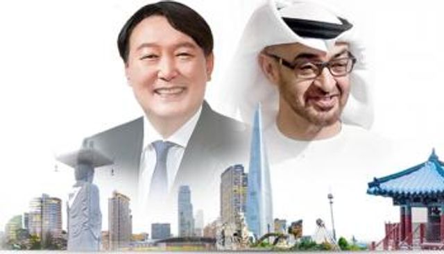 الشيخ محمد بن زايد آل نهيان ورئيس كوريا الجنوبية