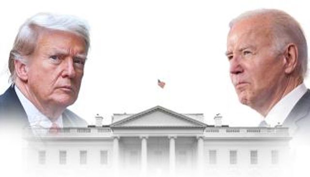 ترامب وبايدن في مناظرة 2024