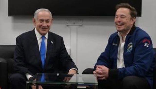 نتنياهو وإيلون ماسك 