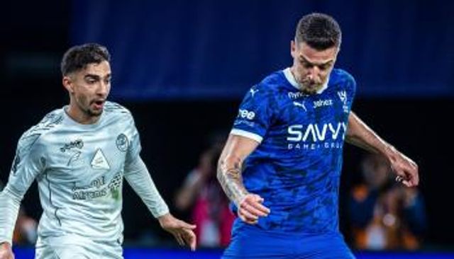 جانب من مباراة الهلال والشباب