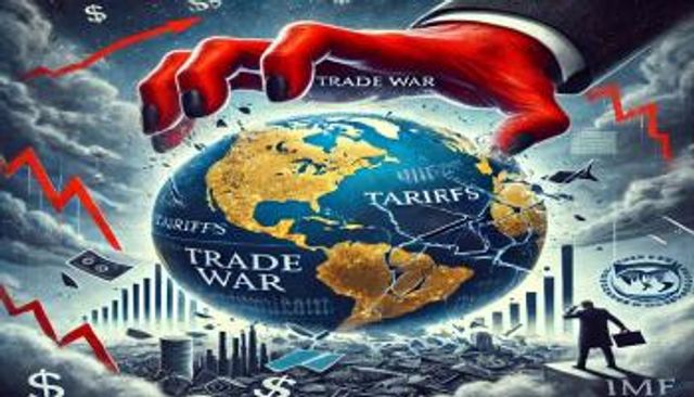 تداعيات الرسوم الجمركية على نمو الاقتصاد العالمي (مولدة بتقنية AI)