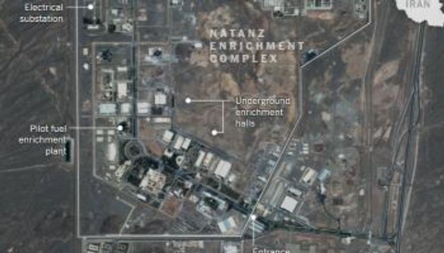 صورة بالأقمار الصناعية من موقع نطنز