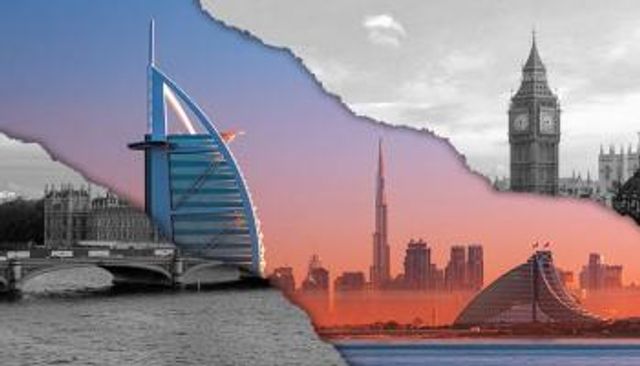 معالم من مدينتي دبي ولندن (مصدر الصورة: DXB interact)