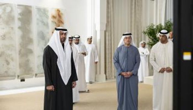  الشيخ محمد بن زايد آل نهيان رئيس دولة الإمارات خلال الإعلان عن المشاريع السكنية