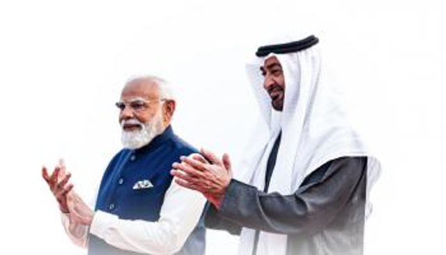 الشيخ محمد بن زايد آل نهيان رئيس دولة الإمارات ورئيس وزراء الهند