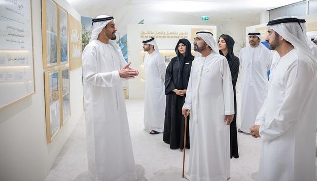 الشيخ محمد بن راشد آل مكتوم أثناء إطلاق «دبي الأفعال» 