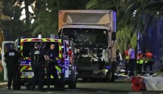 الشاحنة المستخدمة في الهجوم الإرهابي