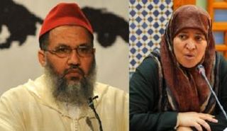 مولاي عمر بن حماد وفاطمة النجار نائب رئيس حركة التوحيد والإصلاح