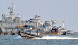 أحد السفن التابعة لكوريا الجنوبية