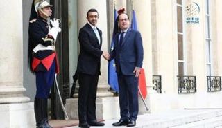 الرئيس الفرنسي يستقبل الشيخ عبد الله بن زايد (وام)