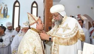 البابا تواضروس خلال مراسم رسامة الكاهن الجديد