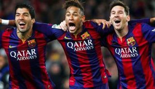 ميسي ونيمار وسواريز