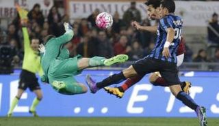 من مباراة روما والانتر