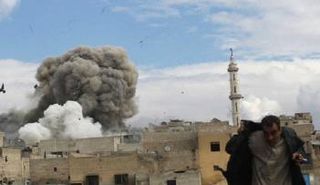 أهالي حلب تحت القصف