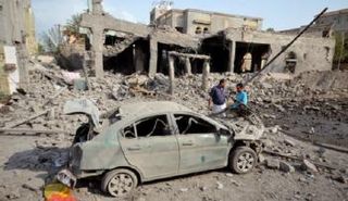الدمار الناجم عن المعارك باليمن