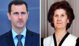 بشار الأسد ووالدته أنيسة مخلوف