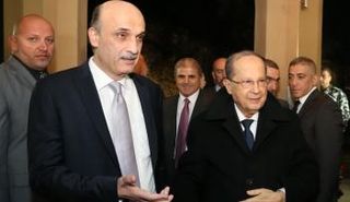 سمير جعجع و ميشال عون