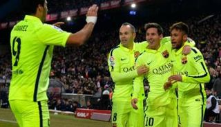 هجوم برشلونة ميسي ونيمار وسواريز