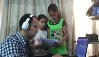 بروفة تسجيل حواديت عمو حسام