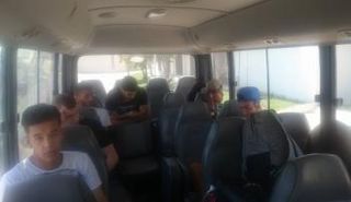 المنتخب الأوليمبي الجزائري في طريقه لملعب التدريب