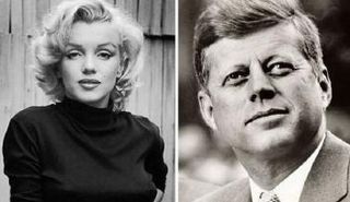 مارلين مونرو والرئيس الأمريكي الراحل جون كنيدي 