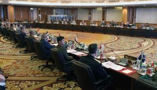 جانب من اجتماع قادة جيوش 30 دولة بالكويت