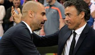 لويس إنريكي مدرب فريق برشلونة الإسباني