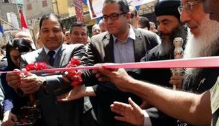 خالد العناني يفتتح كنيسة العذارء مريم