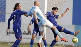 من مباراة الرمثا والفيصلي