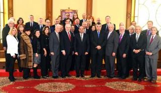 لقاء السيسي معرؤساء المنظمات الأمريكية اليهودية