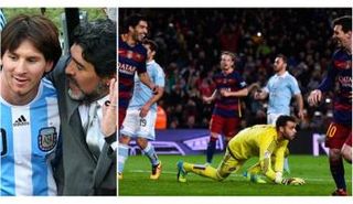 مارادونا وميسي، ركلة جزاء ميسي وسواريز