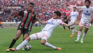 لقطة من مباراة الوداد مع الجيش الملكي