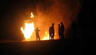 تفجير خط غاز في دمياط