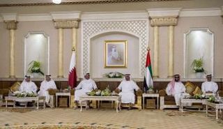  الشيخ محمد بن زايد آل نهيان و الشيخ تميم بن حمد