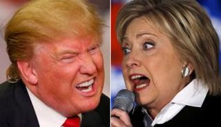 هيلاري كلينتون ودونالد ترامب