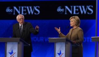 هيلاري كلينتون وبيرني ساندرز