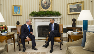   الرئيس باراك أوباما و رئيس الوزراء الإسرائيلي بنيامين نتنياهو