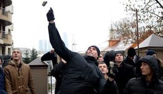  أعمال عنف استهدفت سفارة تركيا بموسكو