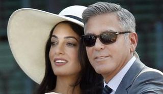 جورج كلوني وزوجتة