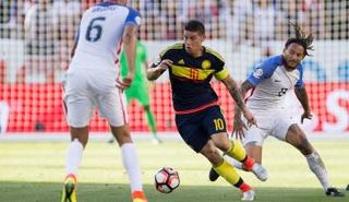 جانب من لقاء كولومبيا والولايات المتحدة