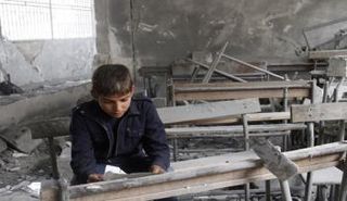 الدمار لم يمنع طلاب حلب من العودة لمدارسهم