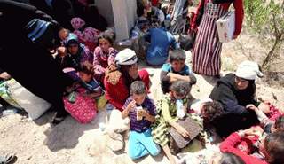 النساء والأطفال أغلب الذين تمكنوا من مغادرة الفلوجة 