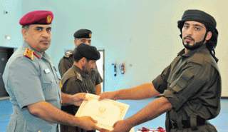 لقطة من  تخريج عناصر المهام الخاصة بشرطة أبوظبي